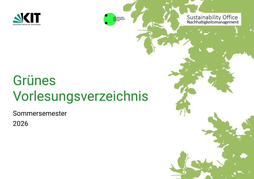 Titelseite des Grünen Vorlesungsverzeichnisses des Sommersemesters 2026